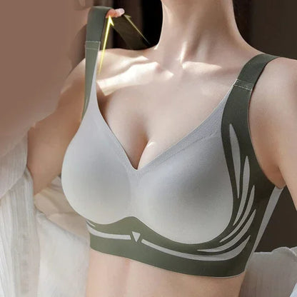 😍🔥 England Premium Designer Edition Anti-Sagging Mega Lift Padded Wireless Bra🥰🔥