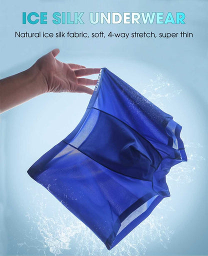 Comfy CoolMen Ice Silk Underwear (Buy 4 Get 2 Free)(Old Version)(Random Colors)