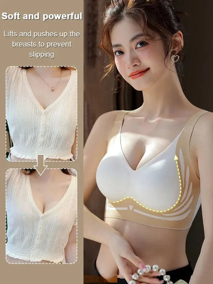 😍🔥 England Premium Designer Edition Anti-Sagging Mega Lift Padded Wireless Bra🥰🔥