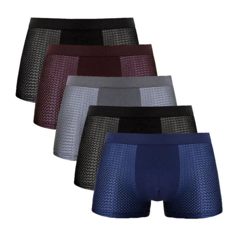 BOX-HERO BAMBOO LATEST ( PACK OF 5 + 5 ) FIBRE BOXER SHORTS UNDERWEAR