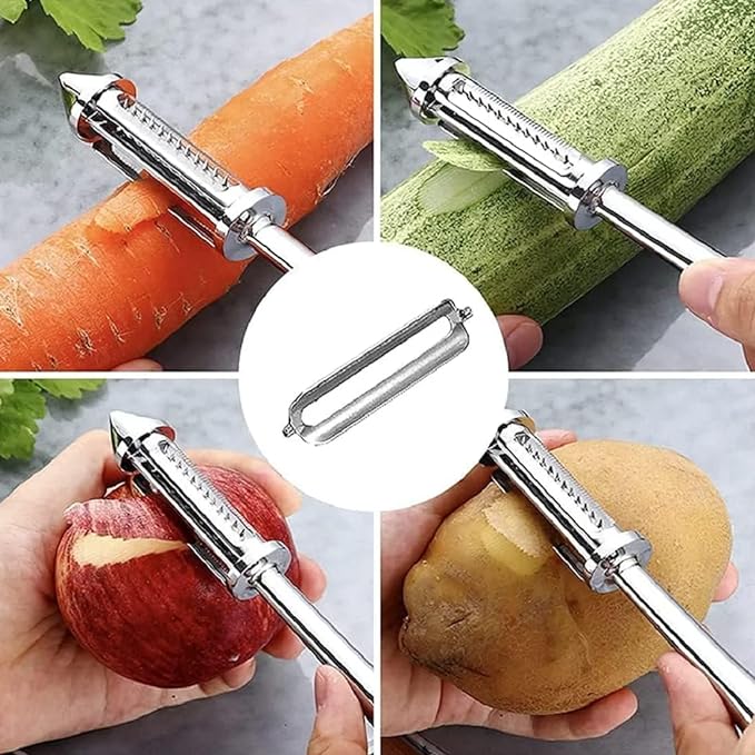 3 in 1  Stainless steel Multifunctional Veggie Peeler (Buy 1 Get 1 FREE)