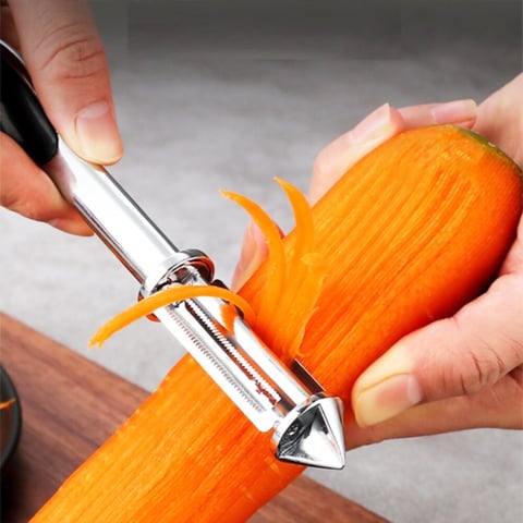 3 in 1  Stainless steel Multifunctional Veggie Peeler (Buy 1 Get 1 FREE)