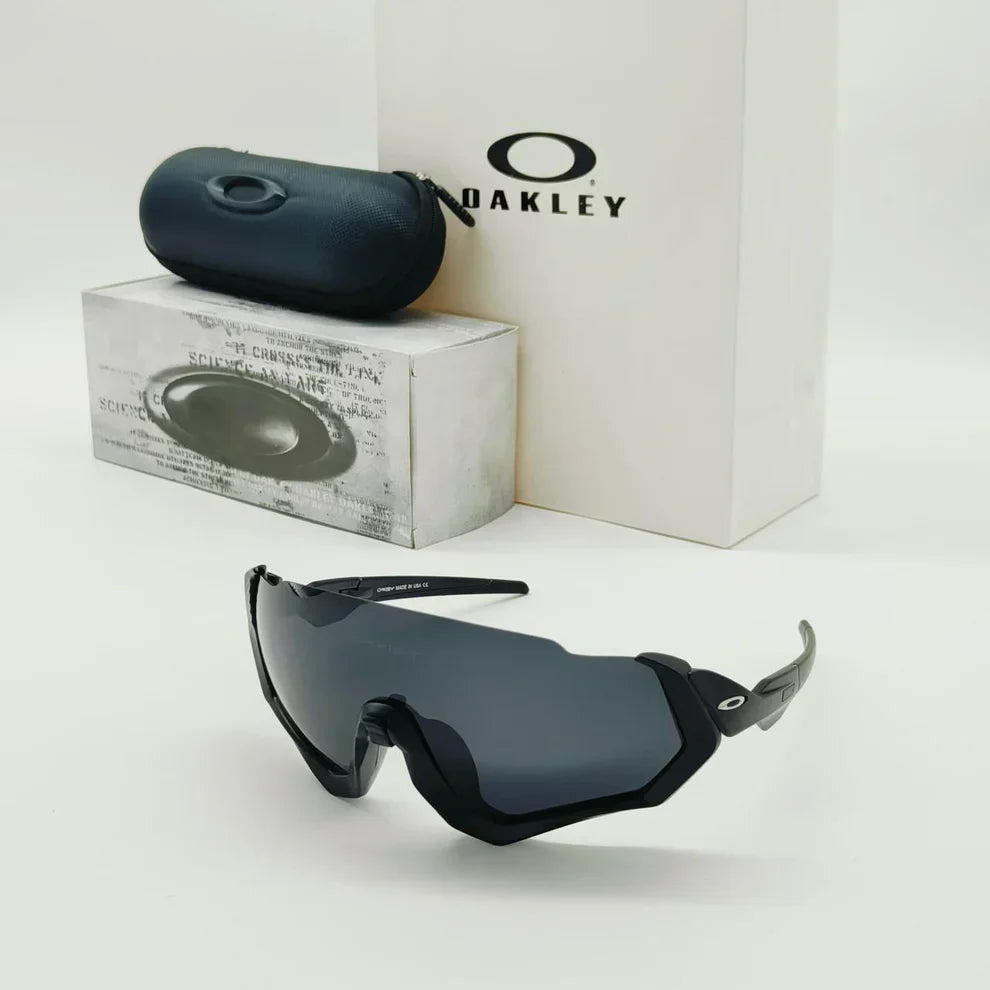 Oakley Flight Jacket Sports Sunglasses ( Black, Blue, Navy Blue, Orange, Silver )